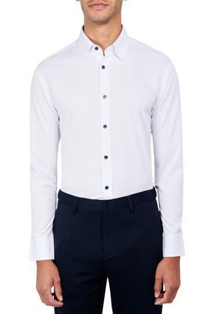 W.R.K Regular Fit Solid Performance Dress Shirt in White at Nordstrom Rack, Size 15.5