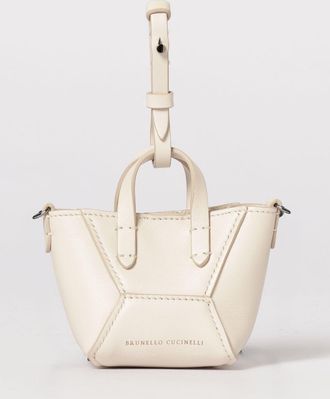 Brunello Cucinelli Borsa BC Duo micro in vitello con Precious Chain Brunello Cucinelli