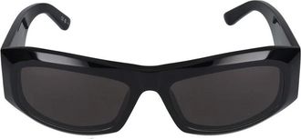 Balenciaga Zwart Grijs Zonnebril Bb 0395S Stijl - Dames - Zonnebrillen - Zwart - 60 MM - Accessoires