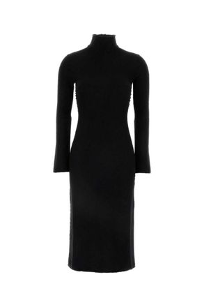 Bottega Veneta Black Turtle Neck Dress