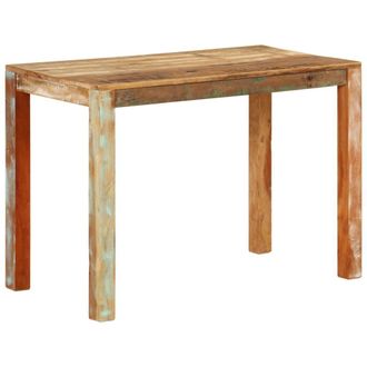 Berkfield Home Dining Table 110x55x76 cm Solid Wood Reclaimed | Size: 110 x 55 x 76 cm
