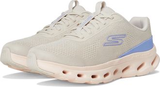 Skechers Womens Go Walk Glide Step 2.0 Vanessa, Taupe/Lavender, 7.5 UK