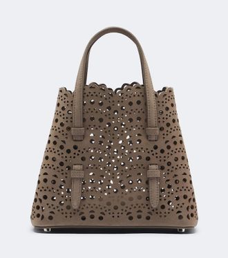 Alaia Ala&iuml;a Borsa a mano Mina 20 Vienne in suede