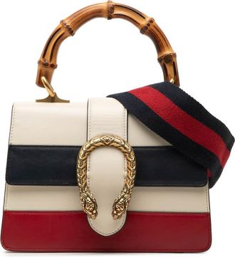Gucci Pre-owned Gucci Mini Calfskin Bamboo Dionysus Web Satchel Unisex A9IDOTP3FGNIVR5M