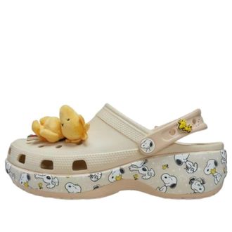 Crocs (WMNS) Crocs x Peanuts Classic Platform Clog Snoopy Cloud 212118-90H