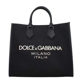 Dolce & Gabbana Dolce&Gabbana Herrens Schwarze Nylon-Handtaschen