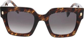 Fendi Sunglasses, unisex, Brown, Size: ONE SIZE Sunglasses