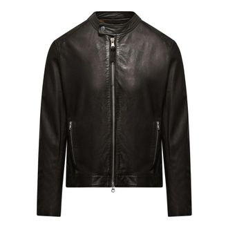 Bomboogie Winter Jassen - Heren - Leren en Su&egrave;de Jassen - Bruin - L - Jassen
