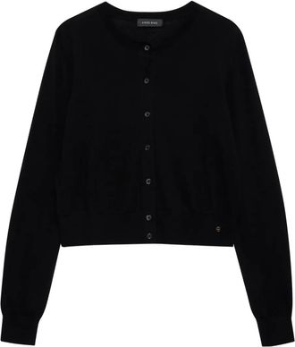 Anine Bing Cardigan con bottoni - Nero