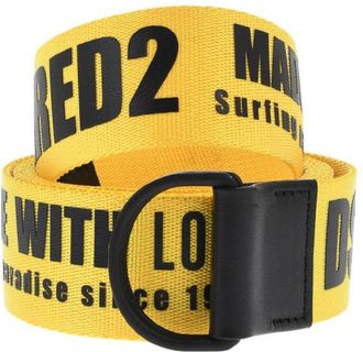 Dsquared2 Yellow/Black Logo Belt