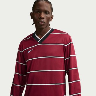 Nike Mens Energy Dri-FIT Soccer Long-Sleeve Soccer Top in Red | IF1532-677