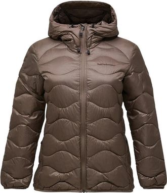 Peak Performance Helium Down Hood Jacket - Dames - Ski Jassen - Bruin - L - Fitness