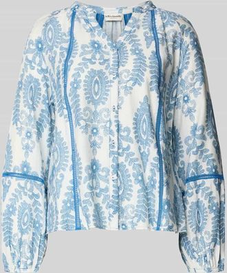 Lollys Laundry Regular Fit Bluse aus Viskose-Mix Modell Vero in Blau, Gr&ouml;&szlig;e XL