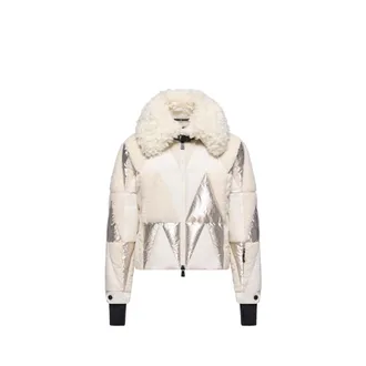 Moncler Moncler Pamiers Patchwork Down Ski Jacket, Women, White, Size: 0