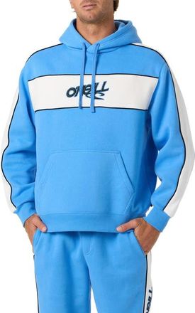 O'Neill Early Embroidered Logo Hoodie in Blue at Nordstrom, Size Xx-Large