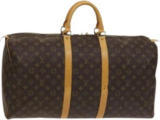 Louis Vuitton Pre-owned Weekend Bags, female, Brown, Size: ONE SIZE Pre-owned Keepall 55 Boston Bag