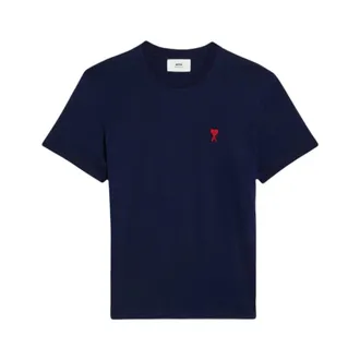 Ami T-Shirts, female, Blue, Size: 2XL T-shirt Ami de Coeur