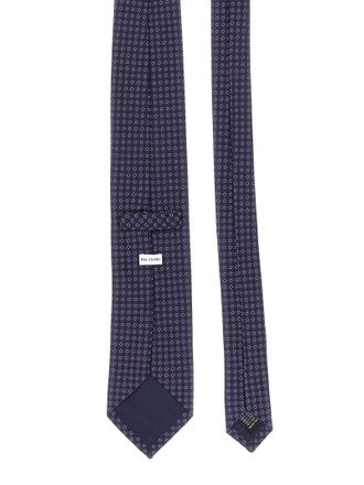 Pal Zileri Patterned Silk Jacquard Necktie - Navy