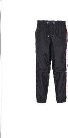 Balmain MenS Black Nylon Convertible Track Pants, Size 50