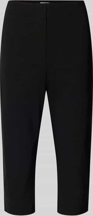 Jake*s Casual Carprihose aus Viskose-Mix mit seitlichen Schlitzen in Black, Gr&ouml;&szlig;e 34