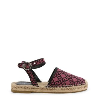 Liu Jo Womens Monogram Espadrillesankle Strap Sandals - Brown Textile - Size EU 39