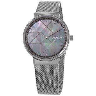 Skagen Annelie Quartz Grey Mother of Pearl Dial Ladies Watch SKW2832