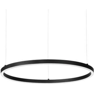 Ideal Lux Ideal Lux ORACLE Slim DALI Dimmable Round 90cm Integrated LED Pendant Ceiling Light Black, 3000K