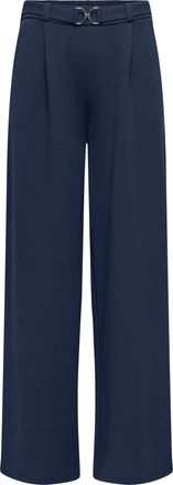 Jacqueline de Yong Anzughose JDY JDYGEGGO LIFE BELT PANT JRS NOOS, Damen, Gr. XS, L&auml;nge 32, schwarz iris detail:belt, Jersey, Obermaterial: 95% Polyester, 5% Elasthan, r