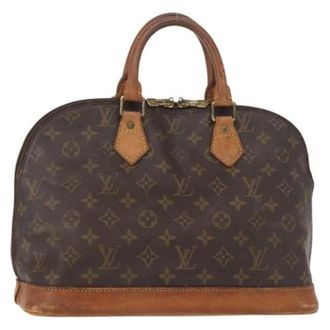 Louis Vuitton Borsa a mano Pre-owned in tela - - Pre-owned - Donna - Marrone - ONE SIZE