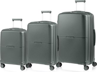 Champs Luggage Aura / 3-Piece Luggage Set / Black