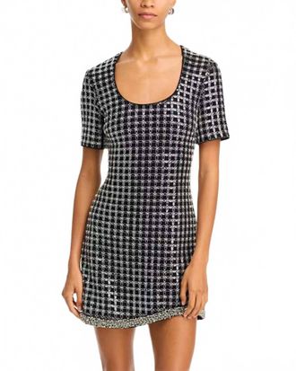 SIMKHAI Vivalie Short Sleeve Mini Dress In Black