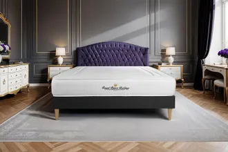 Royal Palace Bedding Somier Negro + Colch&oacute;n Con Espuma Viscoel&aacute;stica 120 X 200