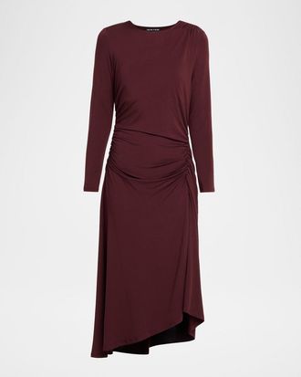 Veronica Beard Theodora Ruched Midi Dress