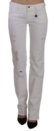 Costume National Cotton Slim Fit Straight Jeans Womens Pants