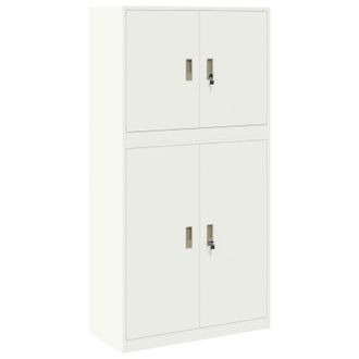vidaXL Armario De Almacenamiento 2 Uds. 90 X 40 X 175 Cm Acero Vidaxl