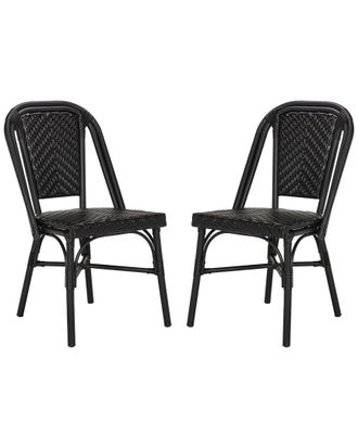 Safavieh Set Of 2 Daria Outdoor Stacking Side Chairs