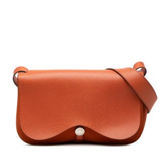 Herm&egrave;s Pre-owned Hermes Vache Liege and Toile Sac Colorado PM Ladies 1BP6UB4QCTOG289I