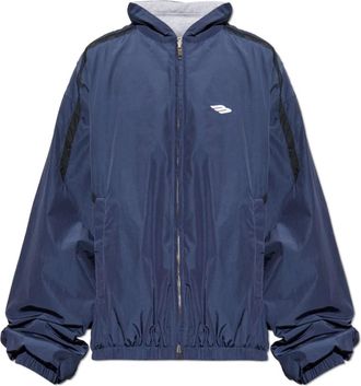 Balenciaga Heren, Jassen, Blauw, Maat: S Katoen