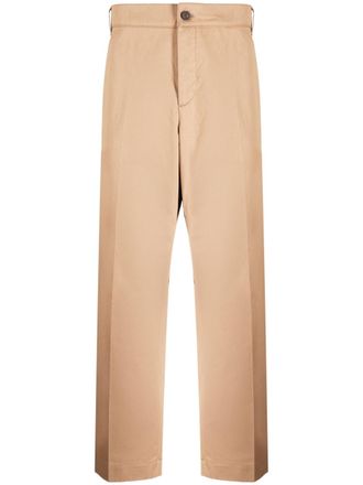 Maison Kitsuné straight-leg tailored trousers - Brown