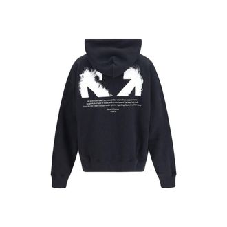 Off-white Mens Black Cotton Sweatshirt Clothing