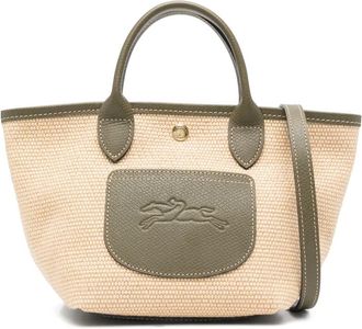 Longchamp Le Pliage leren shopper - Beige