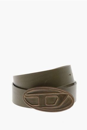 Diesel Leather Belt SCRATCH With Mnogram Buckle 40mm size 100