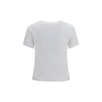 Off-white Logo-Embroidered Cotton T-Shirt - White