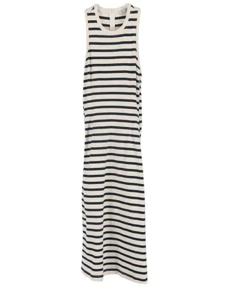 Alexander McQueen Alexander Mcqueen Knitted Striped Midi Tank Dress, Size It 42 (Authentic Pre- Loved)