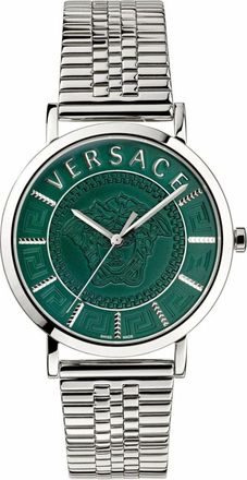 Versace V-Essential Horloge - Heren - Horloges - Grijs - ONE Size - Accessoires