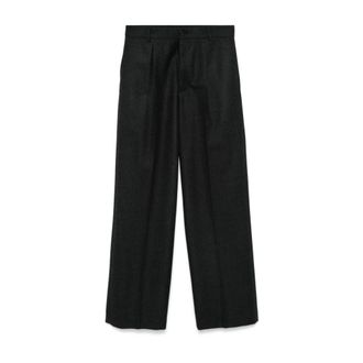 Dries Van Noten Straight Trousers - male - Dries Van Noten - Straight Trousers - Black - S - Trousers