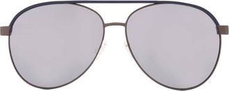 Guess Smoke Mirror Pilot Ladies Sunglasses GF0172 08C 60