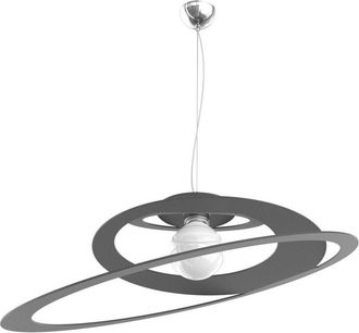 Top-Light Lampadario moderno metallo top light bungee 1197 s70 e27 led lampada soffitto, finitura metallo grigio-antracite