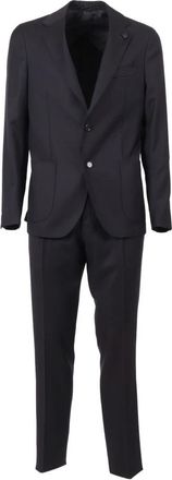 Lardini Abito Iconic Drop 7 REG - Heren - Business pakken - Blauw - L - Wol - Kostuums