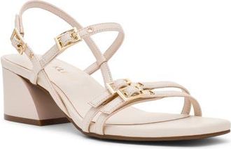 Anne Klein Mackenzie Strappy Sandal in Bone Smooth at Nordstrom, Size 7.5